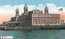 US Immigration Station Ellis Island, Administrative Building, Ansichtskarte von 1925
